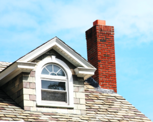 red brick chimney, Dowell Roofing, Murfreesboro Roofers